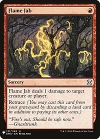 Flame Jab - The List Reprints - Magic: The Gathering card