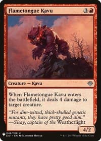 Flametongue Kavu - The List Reprints - Magic: The Gathering card