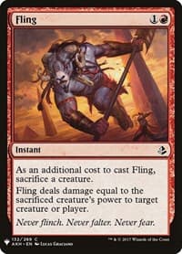 Fling - The List Reprints - Magic: The Gathering card