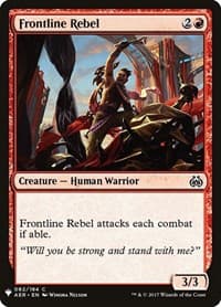 Frontline Rebel - The List Reprints - Magic: The Gathering card