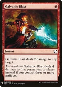 Galvanic Blast - The List Reprints - Magic: The Gathering card