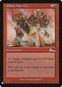 Ghitu War Cry - The List Reprints - Magic: The Gathering card