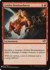 Goblin Bombardment (DDN) - The List Reprints - Magic: The Gathering card