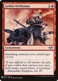 Goblin Oriflamme - The List Reprints - Magic: The Gathering card