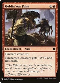 Goblin War Paint - The List Reprints - Magic: The Gathering card