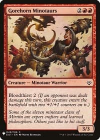 Gorehorn Minotaurs - The List Reprints - Magic: The Gathering card