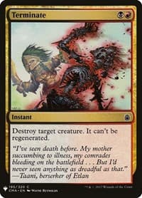 Terminate (CMA) - The List Reprints - Magic: The Gathering card