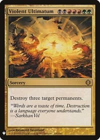 Violent Ultimatum - The List Reprints - Magic: The Gathering card