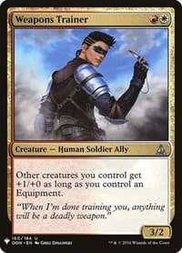 Weapons Trainer - The List Reprints - Magic: The Gathering card