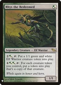 Rhys the Redeemed (SHM) - The List Reprints - Magic: The Gathering card