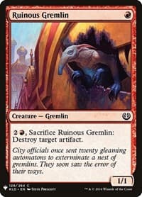 Ruinous Gremlin - The List Reprints - Magic: The Gathering card