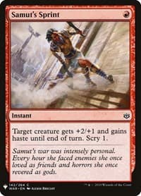 Samut's Sprint - The List Reprints - Magic: The Gathering card