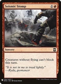 Seismic Stomp - The List Reprints - Magic: The Gathering card
