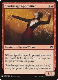 Sparkmage Apprentice - The List Reprints - Magic: The Gathering card