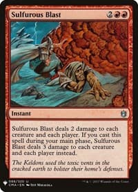 Sulfurous Blast - The List Reprints - Magic: The Gathering card
