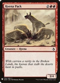 Hyena Pack - The List Reprints - Magic: The Gathering card