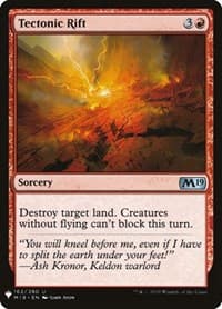 Tectonic Rift - The List Reprints - Magic: The Gathering card