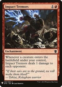 Impact Tremors (DTK) - The List Reprints - Magic: The Gathering card