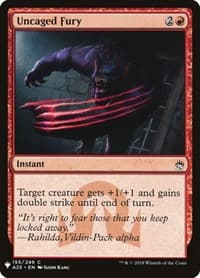 Uncaged Fury - The List Reprints - Magic: The Gathering card