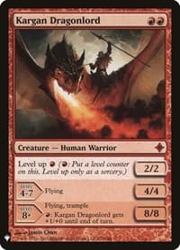Kargan Dragonlord - The List Reprints - Magic: The Gathering card
