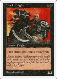 Black Knight - Fifth Edition - Magic: The Gathering card