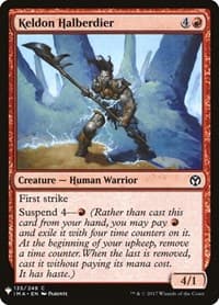 Keldon Halberdier - The List Reprints - Magic: The Gathering card