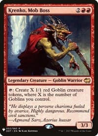 Krenko, Mob Boss - The List Reprints - Magic: The Gathering card