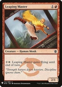 Leaping Master - The List Reprints - Magic: The Gathering card