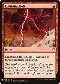 Lightning Bolt (E01) - The List Reprints - Magic: The Gathering card