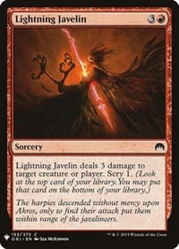 Lightning Javelin - The List Reprints - Magic: The Gathering card