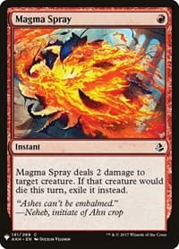 Magma Spray - The List Reprints - Magic: The Gathering card