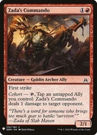 Zada's Commando - The List Reprints - Magic: The Gathering card
