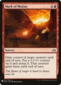 Mark of Mutiny - The List Reprints - Magic: The Gathering card