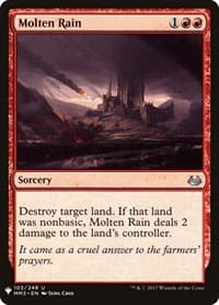 Molten Rain - The List Reprints - Magic: The Gathering card