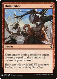 Outnumber - The List Reprints - Magic: The Gathering card