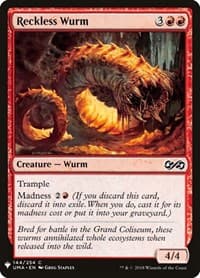 Reckless Wurm - The List Reprints - Magic: The Gathering card