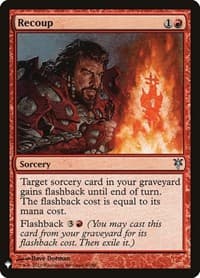 Recoup - The List Reprints - Magic: The Gathering card