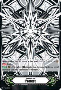 Imaginary Gift [Protect] - Astral Artwork (Black & White) - Gift Markers - Cardfight Vanguard card