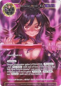Opening the Red Eyes (Full Art) - Alice Origin - Force of Will card