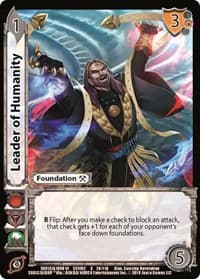 Leader of Humanity - SoulCalibur VI: Libra of Souls - UniVersus card