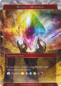 Ruler's Memoria - Alice Origin Memoria Cards - Force of Will card