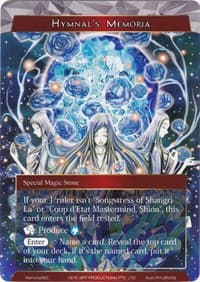 Hymnal's Memoria - Alice Origin Memoria Cards - Force of Will card