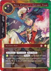 Pricia, Pursuant of Exploding Flame - Alice Origin Memoria Cards - Force of Will card