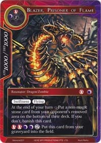 Blazer, Prisoner of Flame - Alice Origin Memoria Cards - Force of Will card