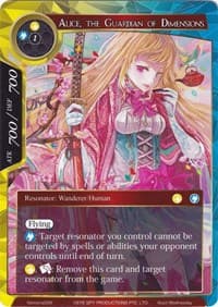 Alice, the Guardian of Dimensions - Alice Origin Memoria Cards - Force of Will card
