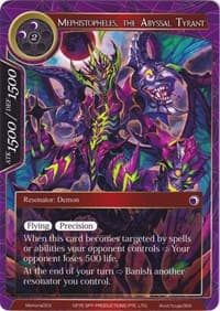 Mephistopheles, the Abyssal Tyrant - Alice Origin Memoria Cards - Force of Will card