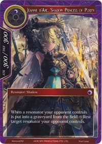 Jeanne d'Arc, Shadow Princess of Purity - Alice Origin Memoria Cards - Force of Will card