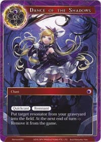 Dance of the Shadows - Alice Origin Memoria Cards - Force of Will card