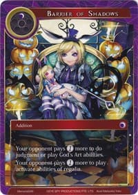 Barrier of Shadows - Alice Origin Memoria Cards - Force of Will card
