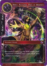 Abdul Alhazred, Poet of Madness - Alice Origin Memoria Cards - Force of Will card